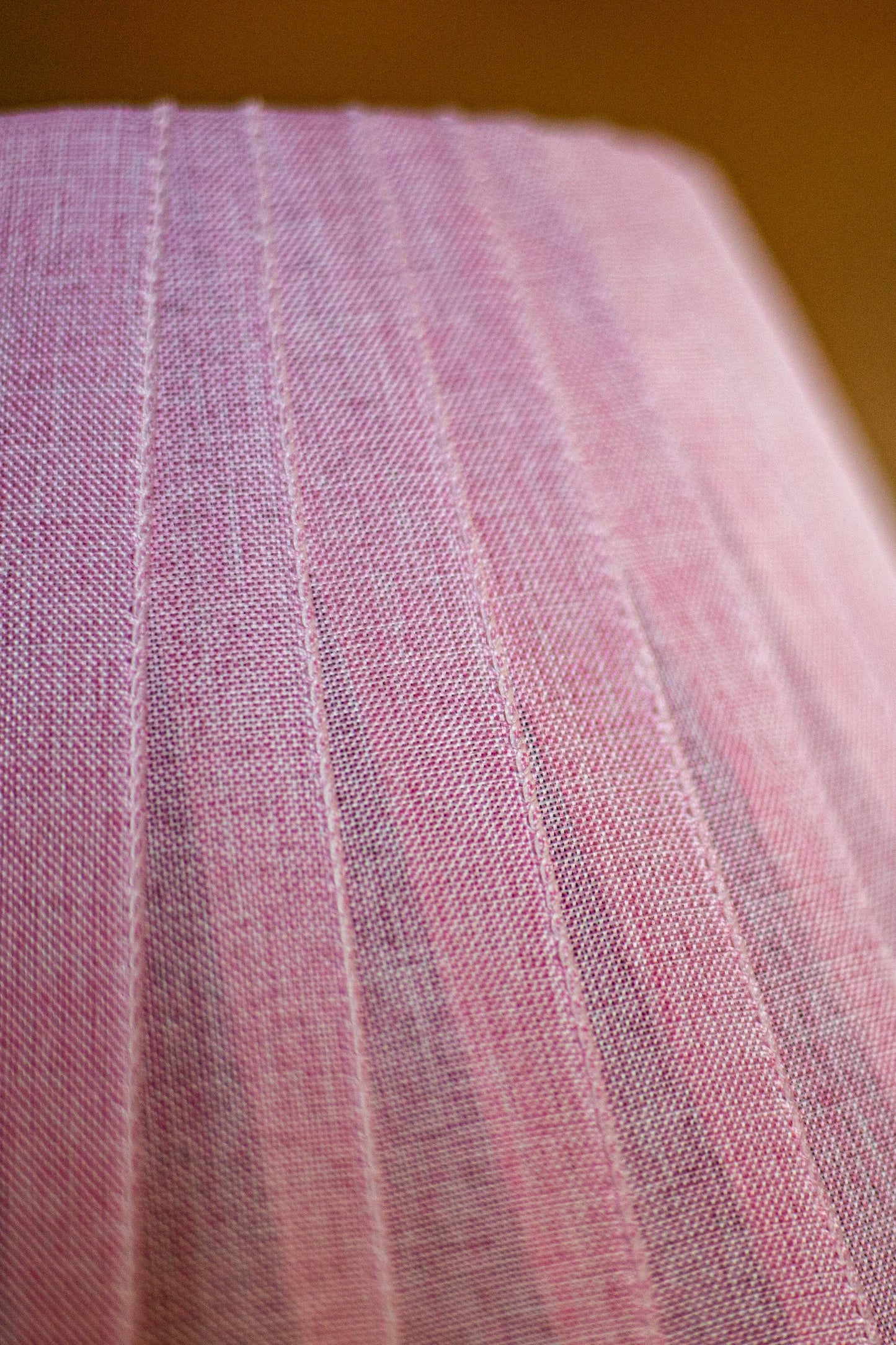 Green pleated linen lampshade